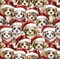 David Textiles Christmas Santa Dogs 100% Cotton Price per Yard